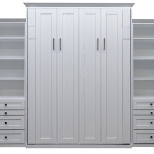 Price as shown $7,456. Price includes Queen size Avery Park Wall Bed in Paint Grade Wood / White Finish, Deep Design, Black Wallbed Lights, Two 24" Three Drawer side cabinets with Slide Out Trays. Shipping Sale! For a limited time, Wilding Wallbeds will pay up to $400 of your shipping.