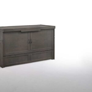 Cube Murphy Cabinet Bed - Stonewash